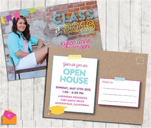 Graduation Open House Invitations 8 Graduation Invitation Postcards Designs Templates