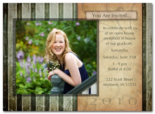 Graduation Open House Invitations Graduation Open House Invitation with Unique Desi On