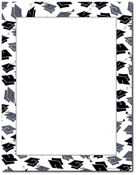 Graduation Party Invitation Borders 15 Free Graduation Borders with 5 New Designs Home