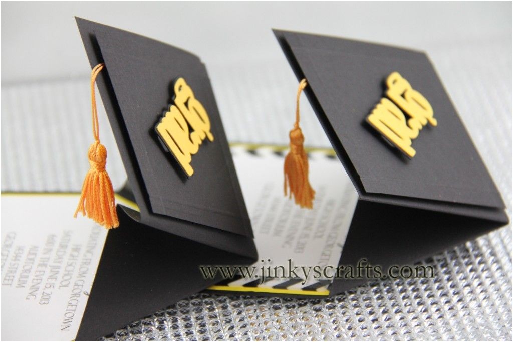 Graduation Party Invitation Kits 3d Graduation Cap Pop Up Invitations Diy Kit or Fully
