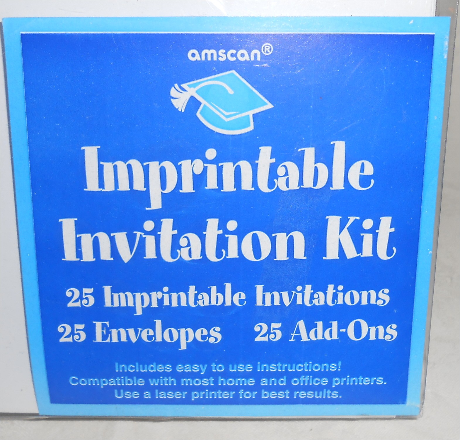 Graduation Party Invitation Kits Amscan Graduation Party Imprintable Invitation Kit