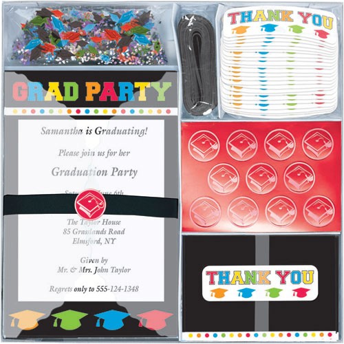 Graduation Party Invitation Kits Deluxe Graduation Invitation Kit Ziggos Com