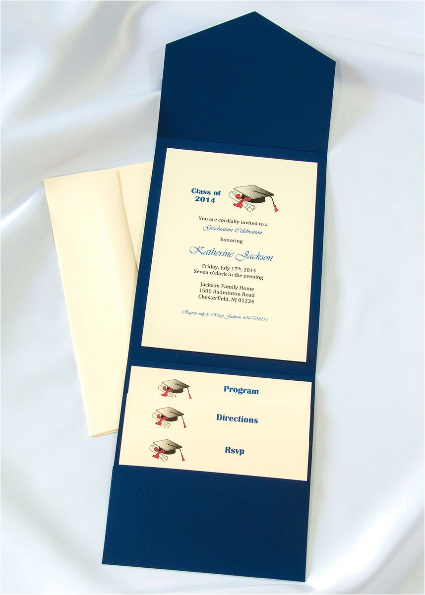 Graduation Party Invitation Kits Graduation Elegance Invitation Kits