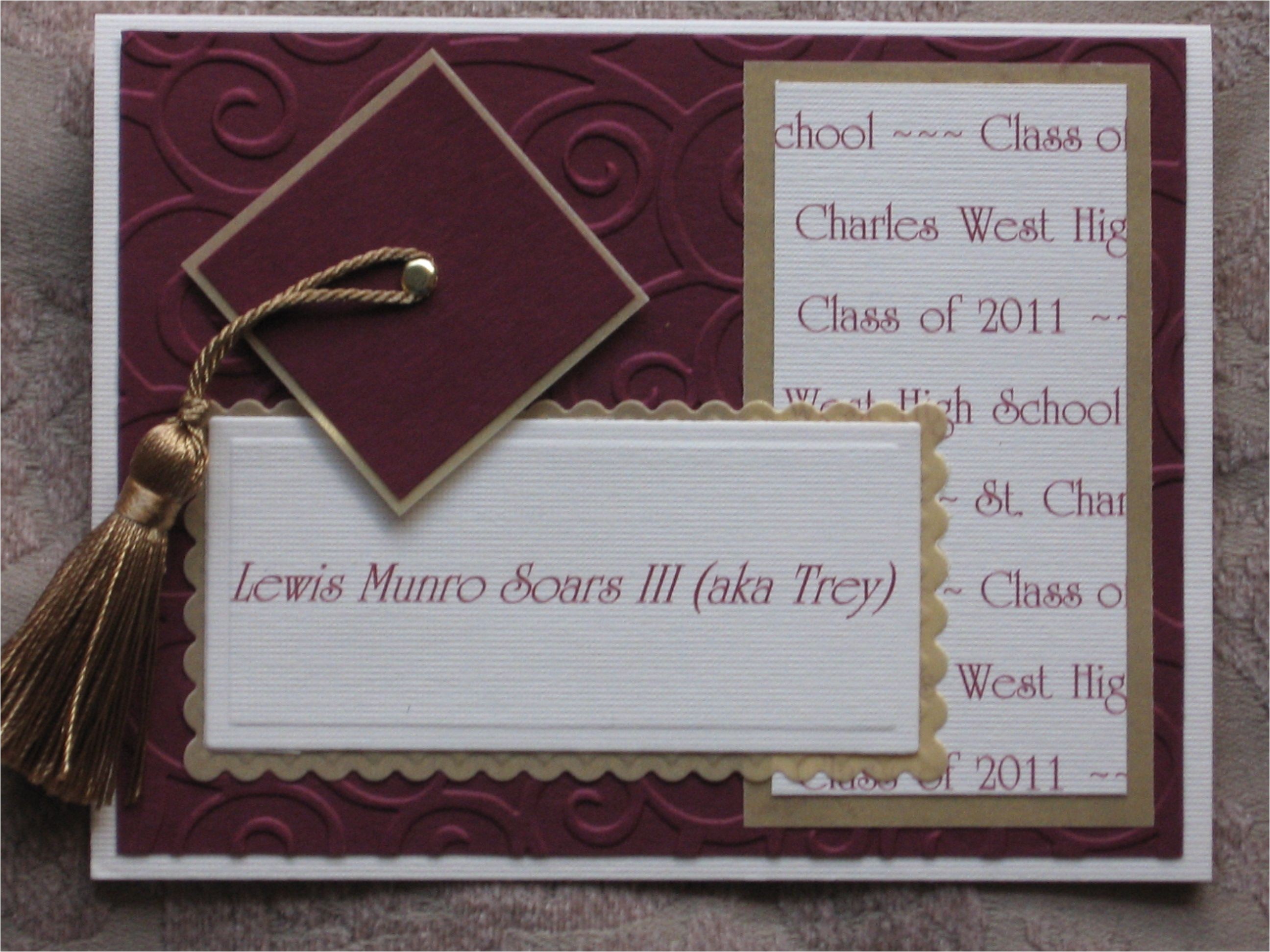 Handmade Graduation Invitations Graduation Announcement Birthday Card Homemade