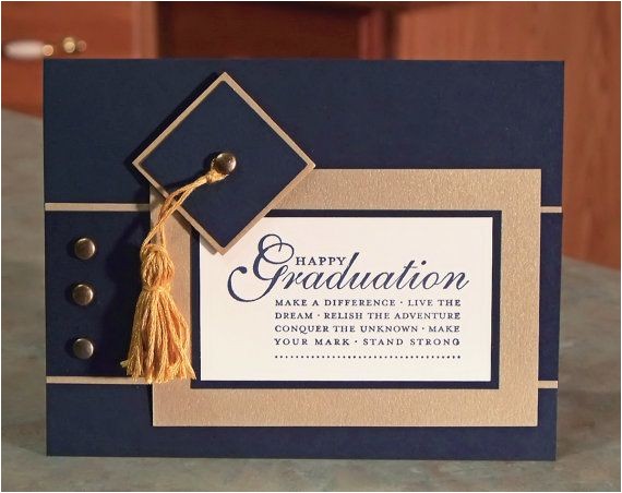 Handmade Graduation Invitations Handmade Stampin Up Happy Grad Cap and Tassel Graduation