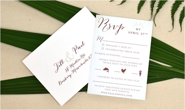 Hawaiian Wedding Invitations Styles Jill Paal Adori Designs Custom Wedding Invitations