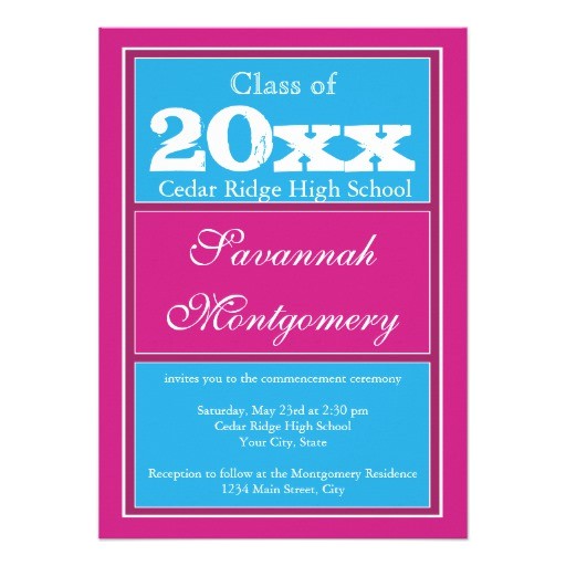 High School Graduation Invitations 2015 2015 High School Graduation Announcements Zazzle