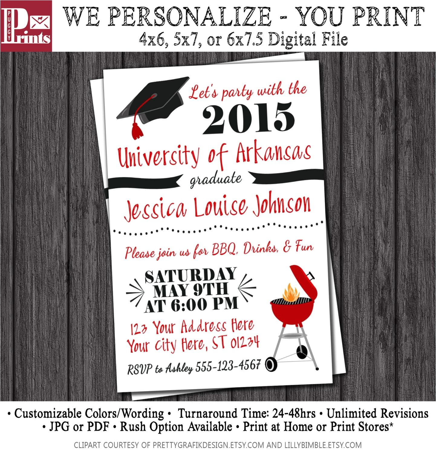 High School Graduation Party Invites Graduation Party Invites Party Invitations Templates