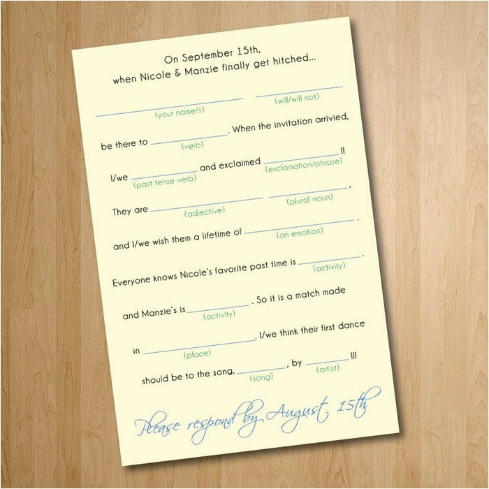 Hilarious Wedding Invitation Wording Funny Wedding Response Card Wording Ideas Mini Bridal