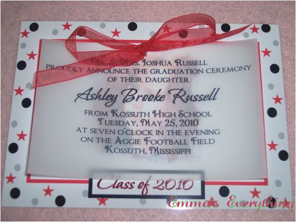 Homemade Graduation Invitations Homemade Graduation Announcements Graduation Invitations