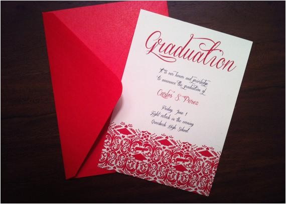 Homemade Graduation Invitations Items Similar to Diy Graduation Invitation Announcement