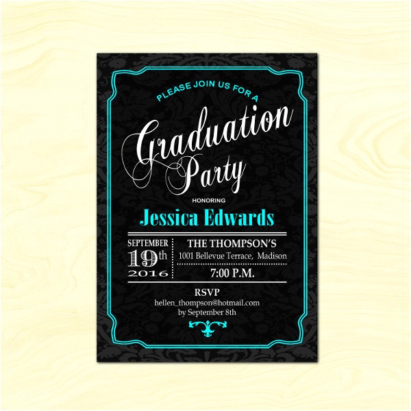 Homemade Graduation Party Invitations Graduation Party Invitations 8 Design Template Sample