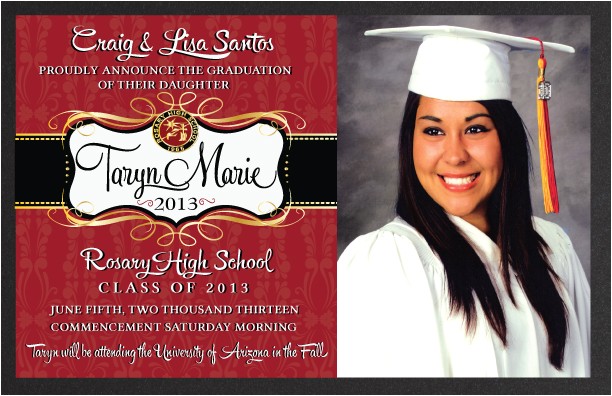 Hs Graduation Invitations Graduation Announcement Custom Invitations and
