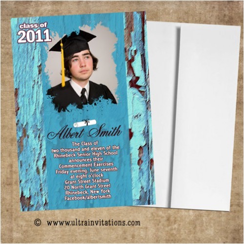 Hs Graduation Invitations High School Graduation Invitations Boys Printable or Prints