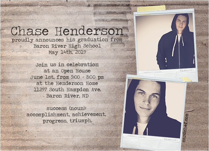 Hs Graduation Invitations Unique High School Graduation Announcements Photo Card Chef