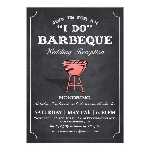 I Do Bbq Wedding Reception Invitations I Do Bbq Wedding Reception Invitations Zazzle