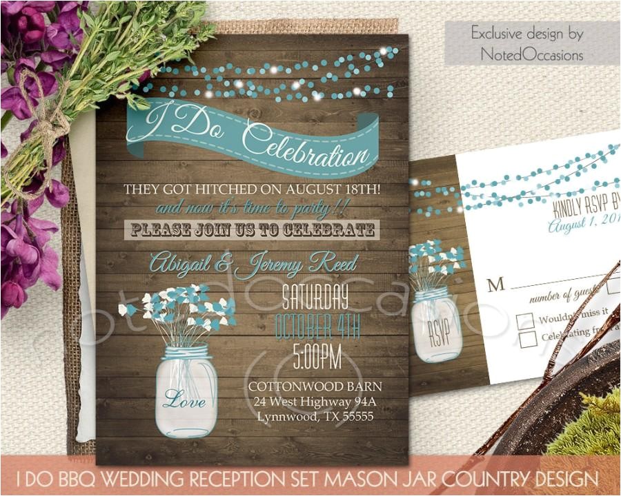 I Do Bbq Wedding Reception Invitations Invitation I Do Bbq Wedding Invitation 2436092 Weddbook