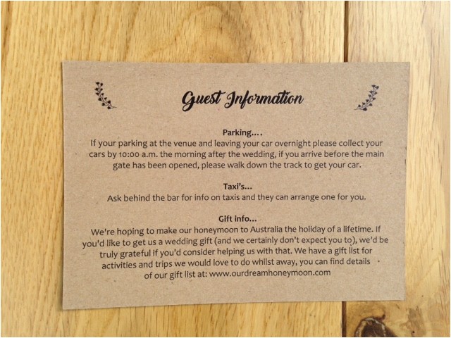 Information to Include On Wedding Invitation What to Include On Your Wedding Guest Information Cards