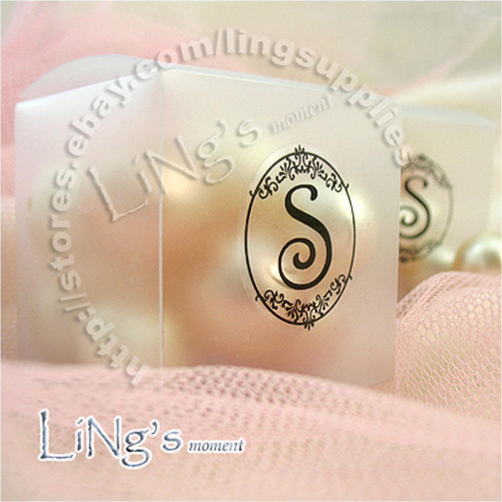 Initial Stickers for Wedding Invitations 90 Pieces Black Initial Monogram Wedding Envelope