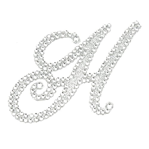 Initial Stickers for Wedding Invitations Rhinestone Alphabet Monogram Stickers Letter Initial