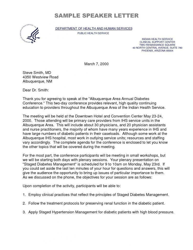 Invitation Letter for Guest Speaker In Graduation Invitation Letter