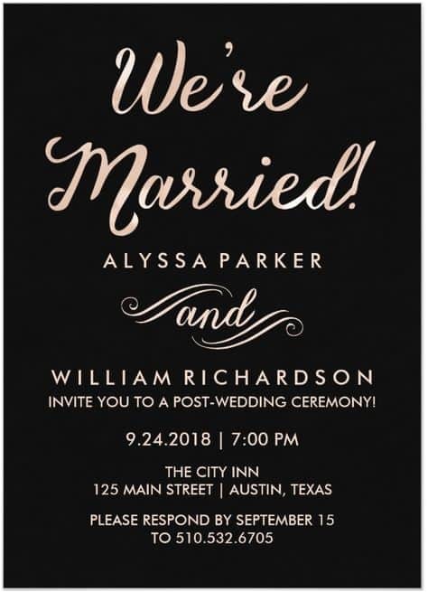 Invitations for A Wedding Reception Only 21 Beautiful at Home Wedding Reception Invitations