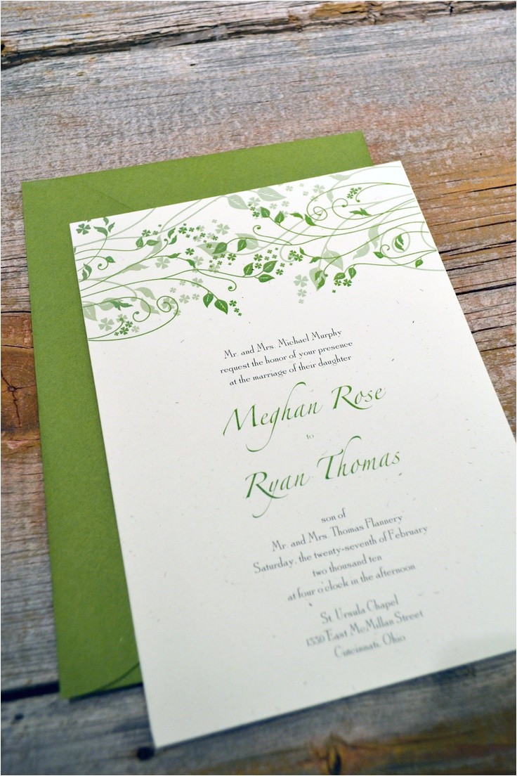 Irish Wedding Invitations Templates Irish Wedding Invitations Images Iris with Celtic Knot