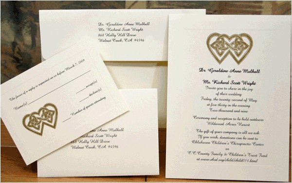 Irish Wedding Invitations Templates Irish Wedding Invitations Square Cream Green Ribbon Fold