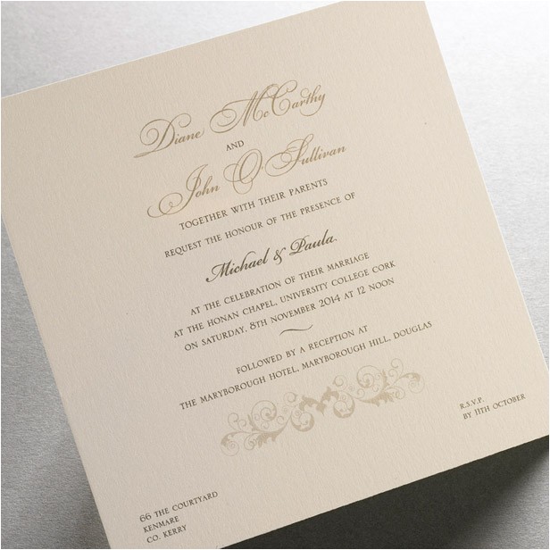 Irish Wedding Invitations Templates Irish Wedding Invitations Template Best Template Collection