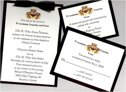 Irish Wedding Invitations Templates Wedding Structurewedding Structure