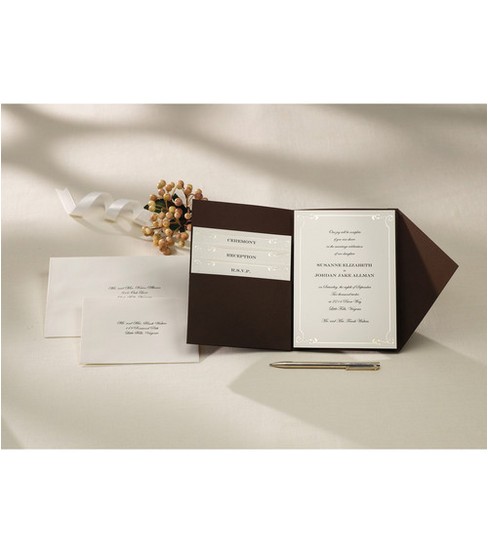 Joann Fabrics Wedding Invitation Kits Wilton 25 Ct Vintage Ivory Pocket Invitation Kit Jo Ann