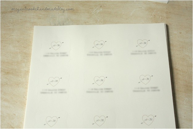 Labels for Addressing Wedding Invitations Diy Rustic Wedding Invitations Megan Brooke Handmade