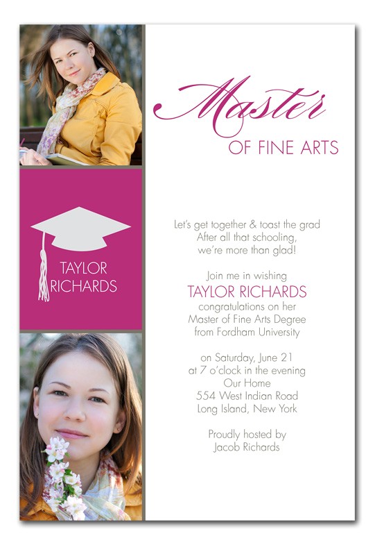 Lamar University Graduation Invitations Masters Degree Graduation Announcements Party