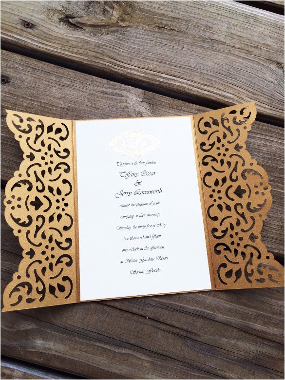 Laser Cut Wedding Invitation Templates 31 Elegant Wedding Invitation Templates Free Sample