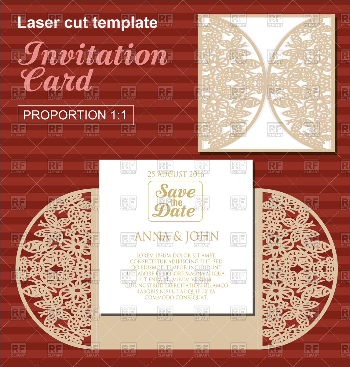 Laser Cut Wedding Invitation Templates Die Laser Cut Wedding Card Template Wedding Invitation