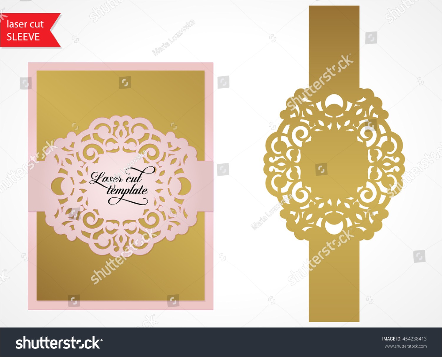 Laser Cut Wedding Invitation Templates Laser Cut Wedding Invitation Template Silhouette Stock