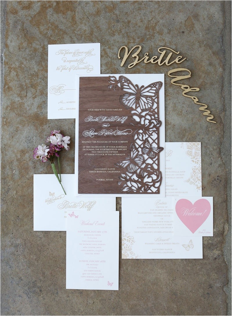 Laser Cut Wedding Invitations Nyc Invitations More Photos Laser Cut Wood butterfly