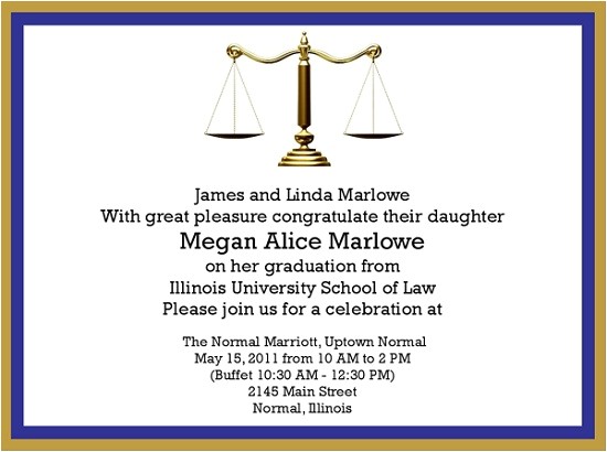 Law School Graduation Invitations Templates Graduation Invitations Easyday