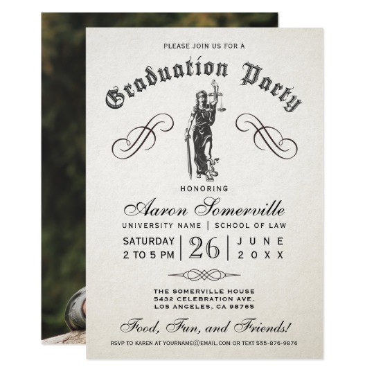 Law School Graduation Invitations Templates Law School Graduation Invitations Zazzle Com Au
