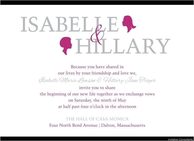 Lesbian Wedding Invitation Wording Look 12 Beyond Lovely Same Sex Wedding Invites