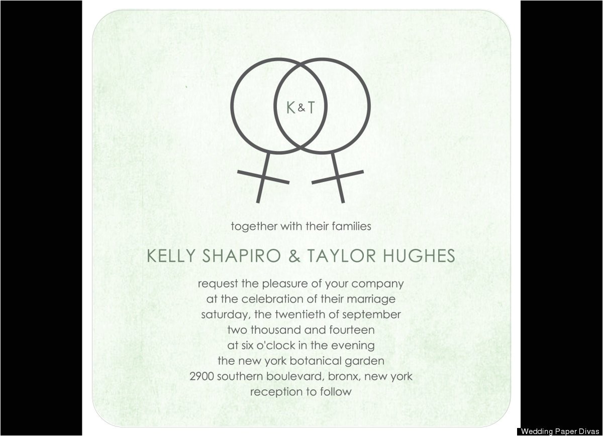 Lesbian Wedding Invitations Wording Gay Wedding Invitations Wording Various Invitation Card