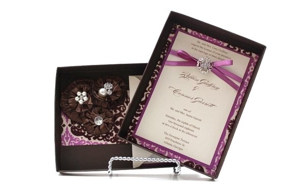 Light In the Box Wedding Invitations Items Similar to Wedding Invitations Box Chocolate and