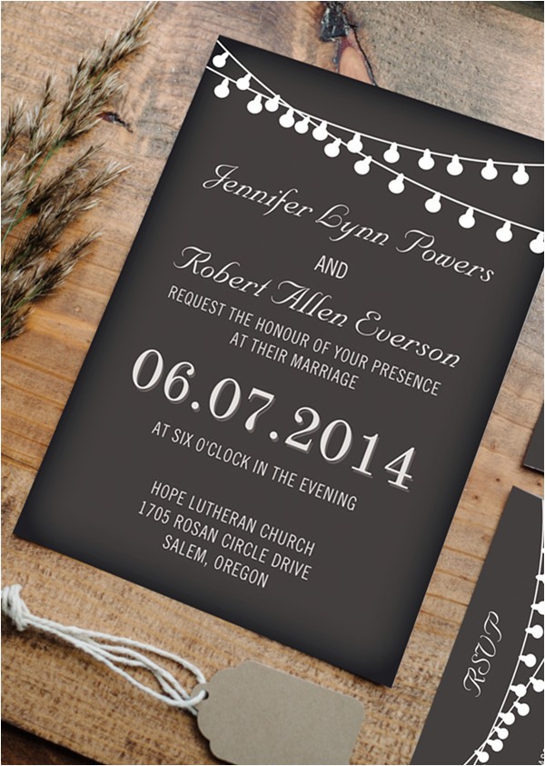 Light In the Box Wedding Invitations top 10 Chalkboard Wedding Invitations for Rustic Weddings
