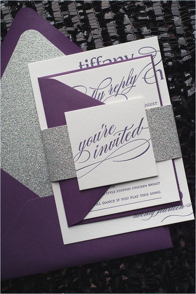 Lilac and Silver Wedding Invitations Lavender and Silver Wedding Invitations Teatroditirambo org