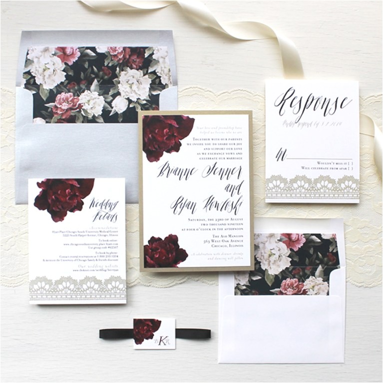 Local Places for Wedding Invitations Chicago Wedding Stationery Companies for Every Type Of