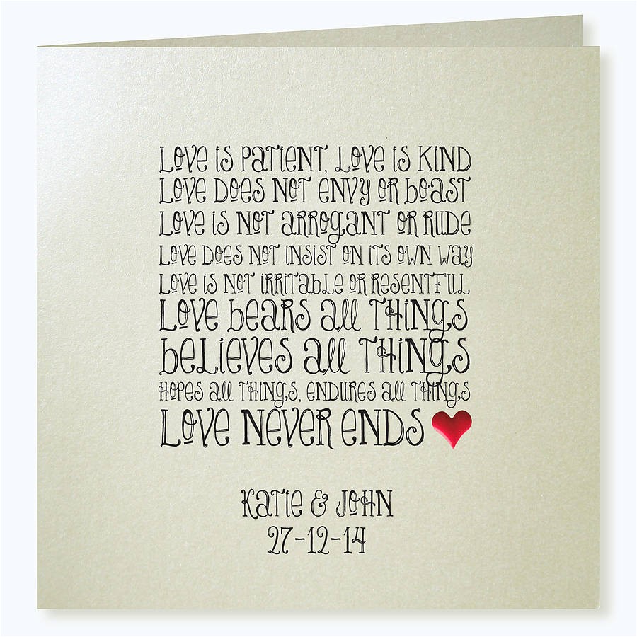 Love is Patient Love is Kind Wedding Invitations 39 Love is Patient 39 Wedding Invitations by Apple Of My Eye