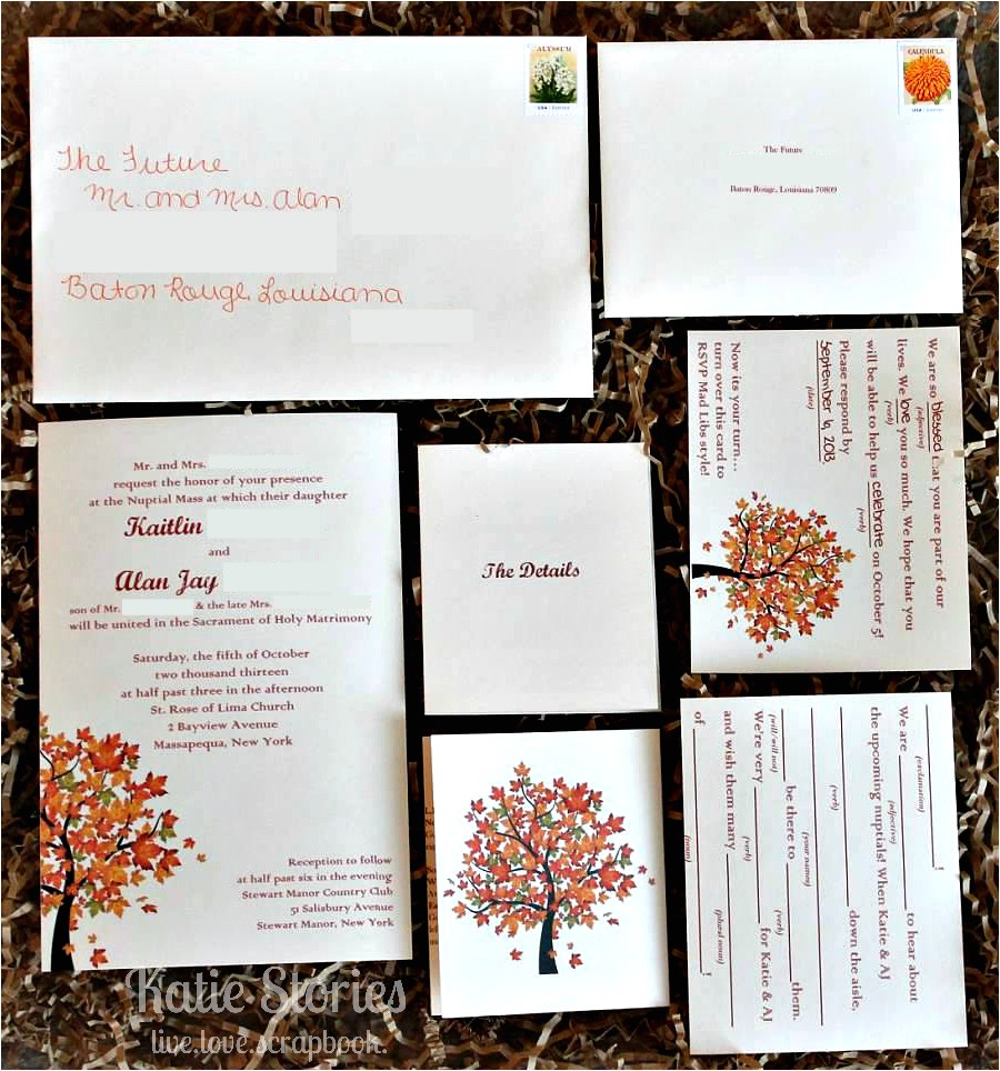 Mad Lib Wedding Invitation Katie Stories Scrapbook Crafting Blog Wedding