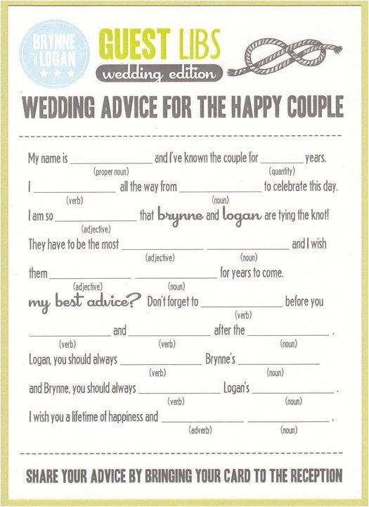 Mad Lib Wedding Invitation Pinterest the World S Catalog Of Ideas