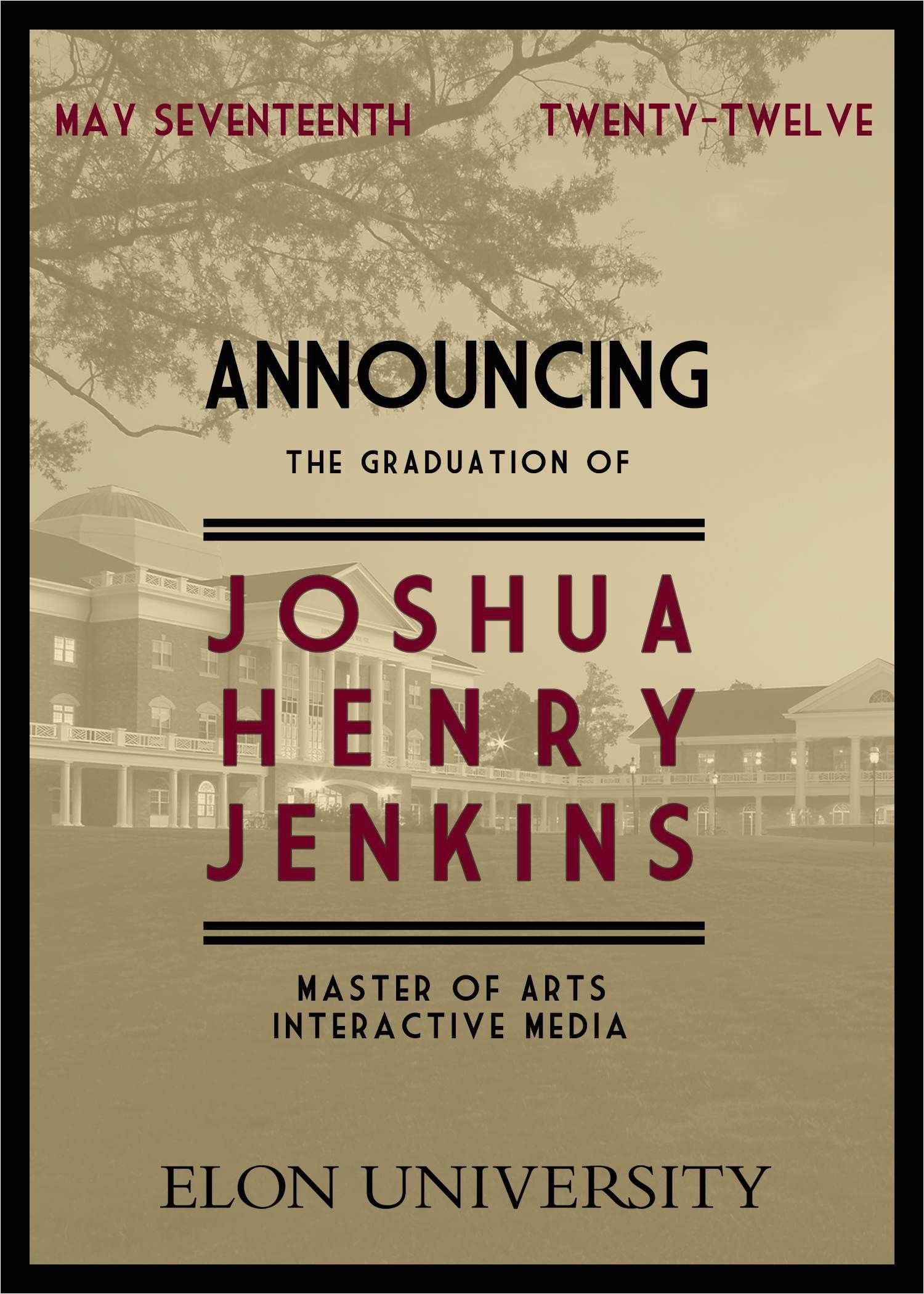 Masters Degree Graduation Party Invitations Masters Degree Graduation Announcements Amber Mauldin