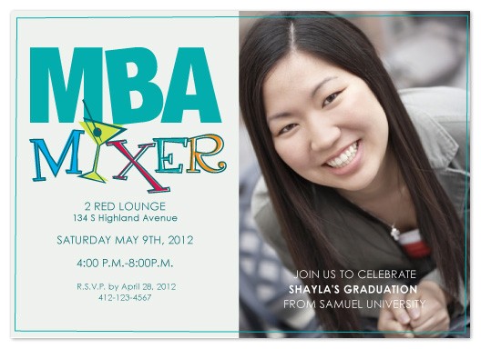 Mba Graduation Party Invitations Graduation Announcements Mba Mixer at Minted Com